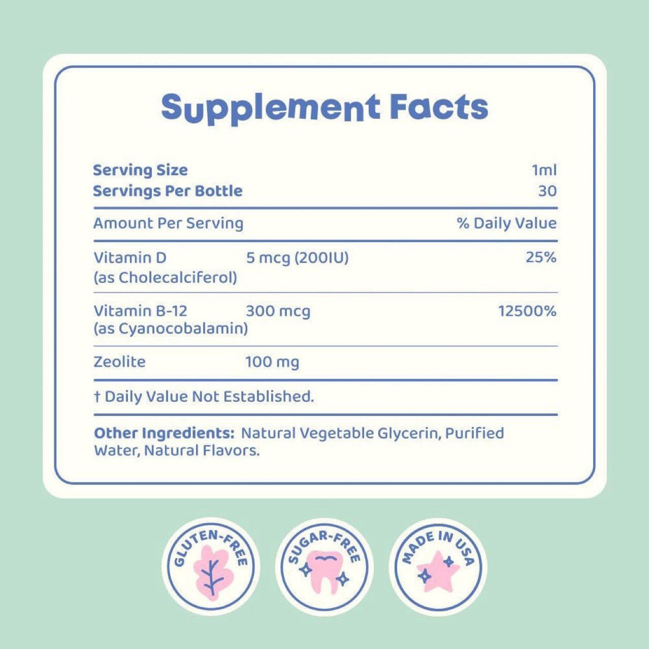 30ml Children's Zeolite Drops - Berry Flavor